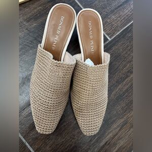 🌵 Donald J Pliner Fenda Stretch Mule – Tan Neutral Chic 🌞 sz 7